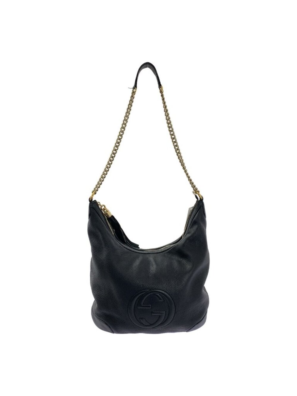Gucci Soho Interlocking Chain Shoulder Bag Black